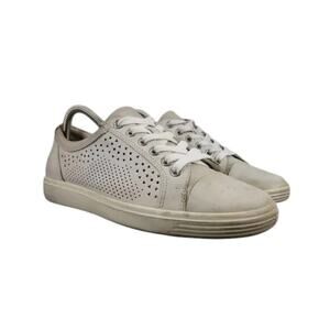 Ecco Shoes Womens 7 Sneakers Fashion Lifestyle Leather Perforated Casual Comfort
